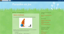 Desktop Screenshot of paraulesenjoc-vallbona.blogspot.com