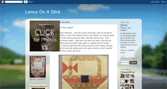 Desktop Screenshot of lemuronastick.blogspot.com