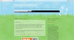 Desktop Screenshot of mydreamfulfilled.blogspot.com