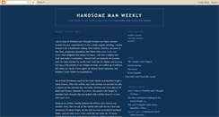 Desktop Screenshot of handsomemanweekly.blogspot.com