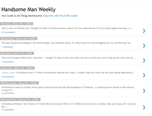 Tablet Screenshot of handsomemanweekly.blogspot.com