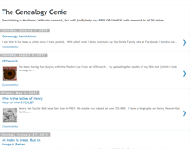 Tablet Screenshot of genealogygenie.blogspot.com