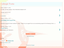 Tablet Screenshot of calleighyvette.blogspot.com