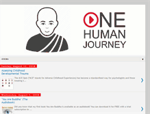 Tablet Screenshot of onehumanjourney.blogspot.com