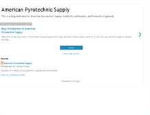 Tablet Screenshot of americanpyrosupply.blogspot.com