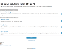 Tablet Screenshot of dblawnsolutions.blogspot.com