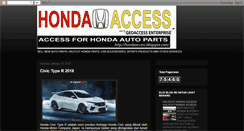 Desktop Screenshot of hondaaccess.blogspot.com