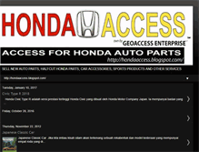 Tablet Screenshot of hondaaccess.blogspot.com