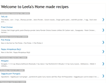 Tablet Screenshot of leelarecipes.blogspot.com