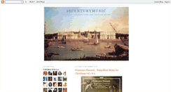 Desktop Screenshot of 18centurymusic.blogspot.com