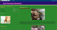 Desktop Screenshot of anti-hannahmontana.blogspot.com