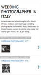 Mobile Screenshot of italy-wedding-photographers.blogspot.com