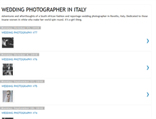 Tablet Screenshot of italy-wedding-photographers.blogspot.com