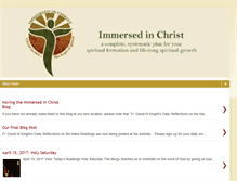 Tablet Screenshot of immersed-in-christ.blogspot.com