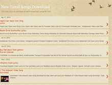 Tablet Screenshot of newtamilsongsdownload.blogspot.com