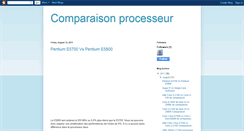 Desktop Screenshot of comparaison-processeur.blogspot.com