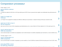 Tablet Screenshot of comparaison-processeur.blogspot.com