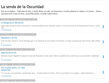 Tablet Screenshot of lasendadelaoscuridad.blogspot.com
