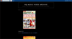 Desktop Screenshot of hqmusicvideoarchive.blogspot.com