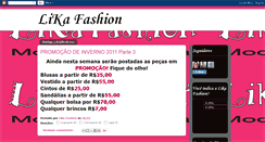 Desktop Screenshot of likafashionmodafeminina.blogspot.com