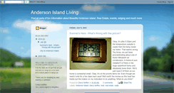 Desktop Screenshot of andersonislandliving.blogspot.com