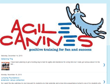 Tablet Screenshot of agilecaninestrainingschool.blogspot.com