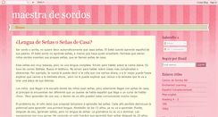 Desktop Screenshot of maestradesordos.blogspot.com