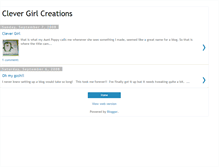 Tablet Screenshot of clevergirlcreations.blogspot.com