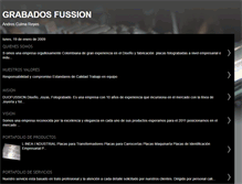 Tablet Screenshot of grabadosfussion.blogspot.com