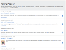 Tablet Screenshot of kimsprayer.blogspot.com