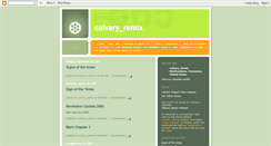 Desktop Screenshot of calvaryremix.blogspot.com