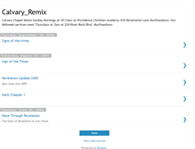 Tablet Screenshot of calvaryremix.blogspot.com