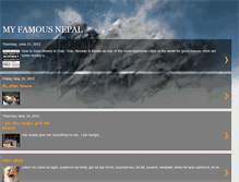 Tablet Screenshot of myfamousnepal.blogspot.com