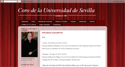 Desktop Screenshot of corodelauniversidaddesevilla.blogspot.com