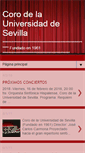 Mobile Screenshot of corodelauniversidaddesevilla.blogspot.com