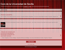 Tablet Screenshot of corodelauniversidaddesevilla.blogspot.com
