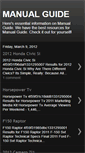 Mobile Screenshot of manuguide.blogspot.com