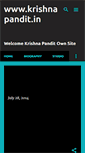 Mobile Screenshot of krishnapandit.blogspot.com