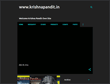 Tablet Screenshot of krishnapandit.blogspot.com