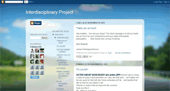 Desktop Screenshot of interdisciplinaryproject.blogspot.com