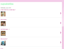 Tablet Screenshot of mycupcakebliss.blogspot.com