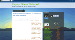 Desktop Screenshot of espacopilatesfisiomed.blogspot.com