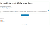 Tablet Screenshot of manifcretail18fevrier.blogspot.com