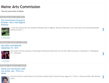 Tablet Screenshot of maineartscommission.blogspot.com