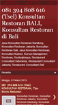 Mobile Screenshot of jasakonsultanrestoranbali.blogspot.com