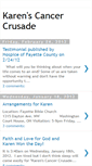 Mobile Screenshot of karenscancercrusade.blogspot.com