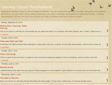 Tablet Screenshot of gatewaycareerdevelopment.blogspot.com