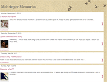 Tablet Screenshot of mehringermemories.blogspot.com