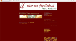 Desktop Screenshot of cicmax.blogspot.com