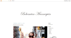 Desktop Screenshot of bohemianmannequin.blogspot.com